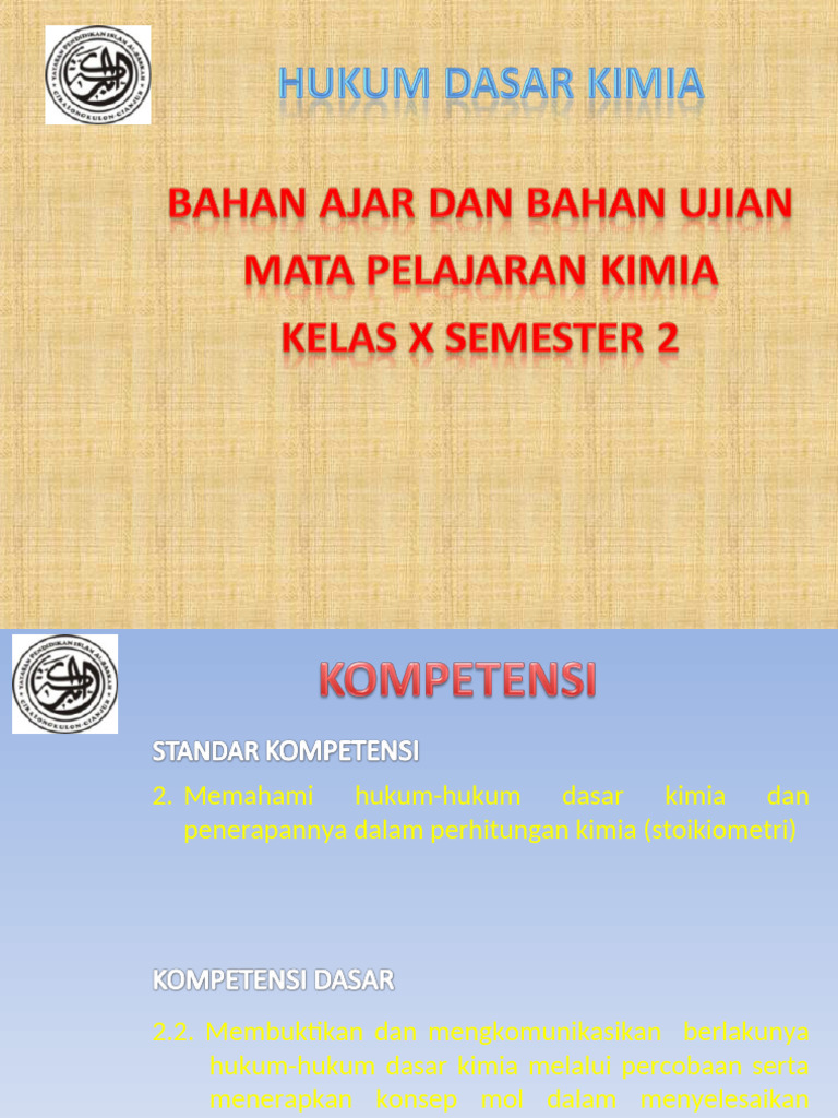 Hukum Dasar Kimia dan Stoikiometri | PDF