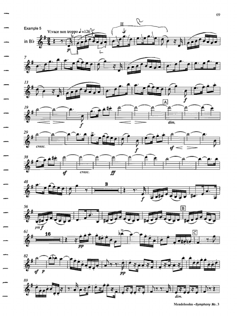 Mendelssohn audition cut pdf