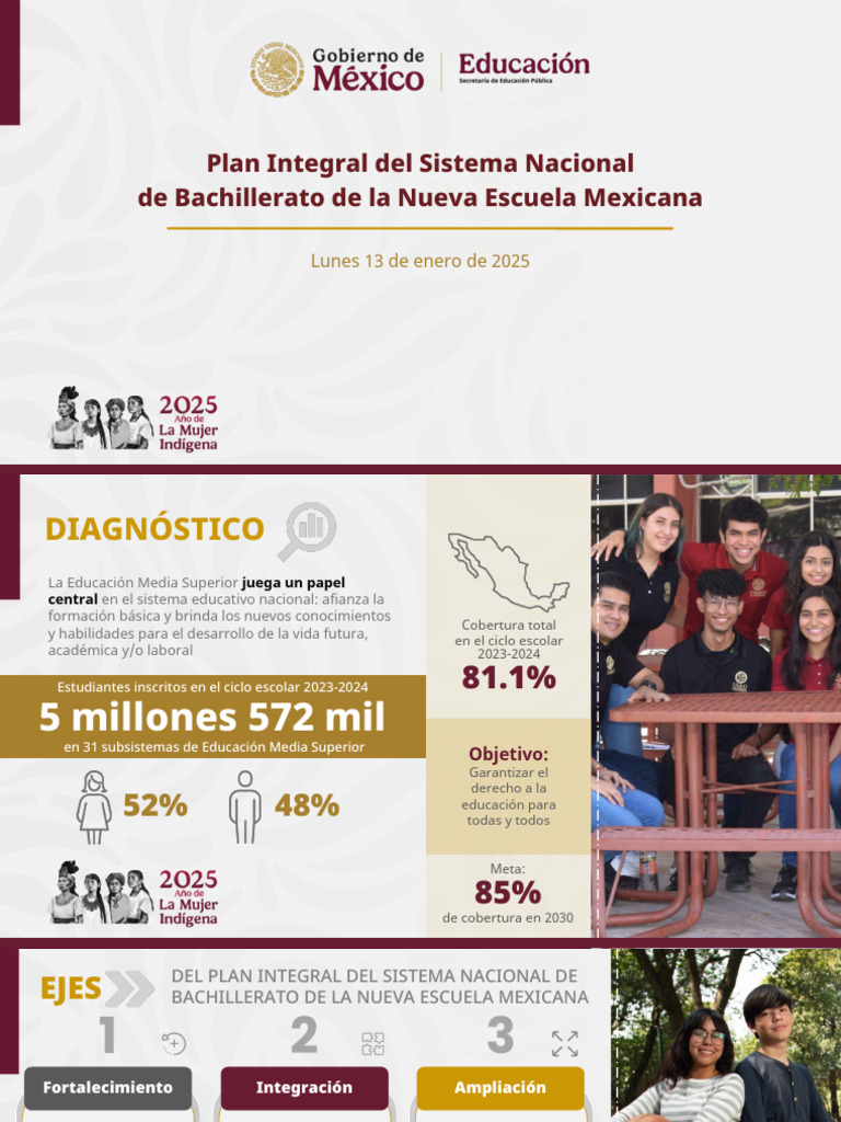 Plan Nacional de Bachillerato 2025 | PDF | Escuelas | Educación Secundaria