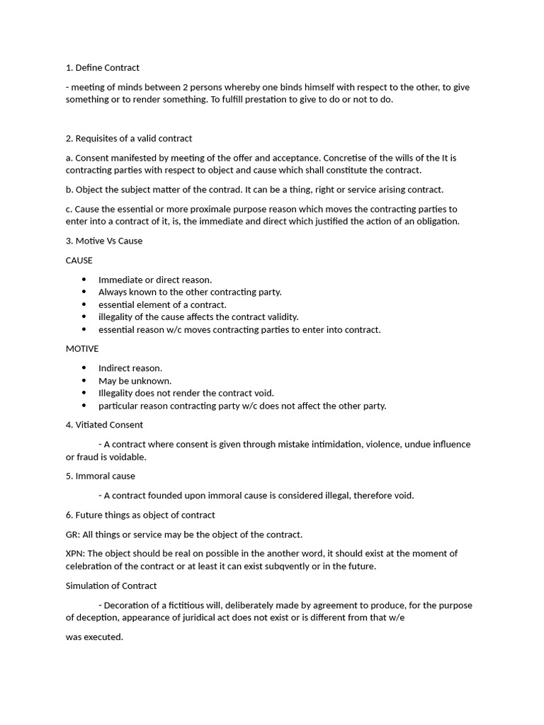 Essentials of Contract Law Explained | PDF | Annulment | Private Law