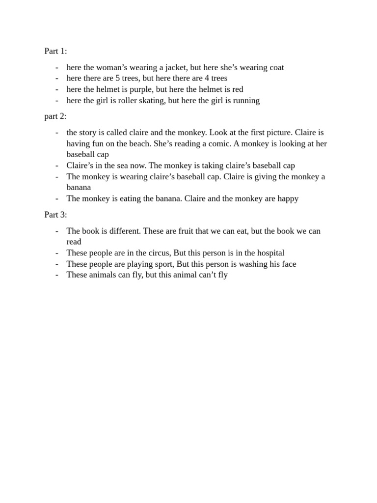 Visual Comparisons and Story Analysis | PDF