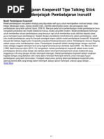 Download Model Pembelajaran Kooperatif Tipe Talking Stick Menurut Buku Menjelajah Pembelajaran Inovatif by zul090 SN81587737 doc pdf