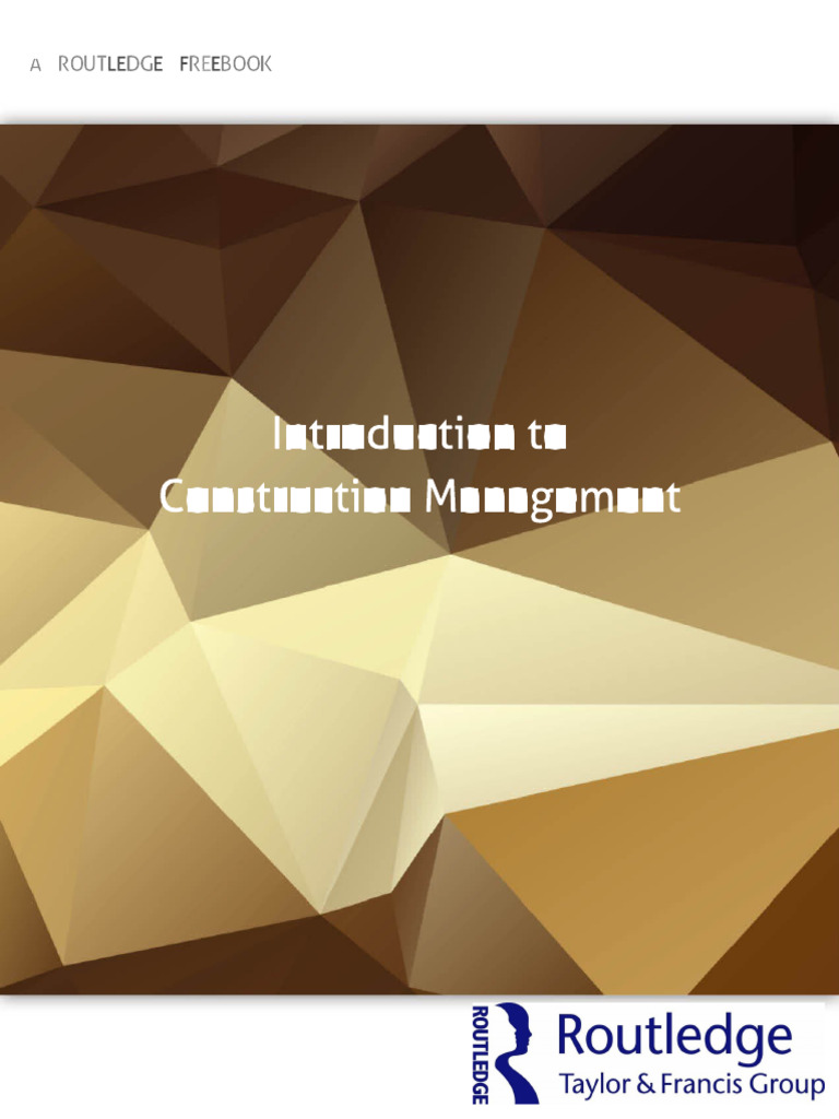 An Introduction to Construction Management (1) | PDF