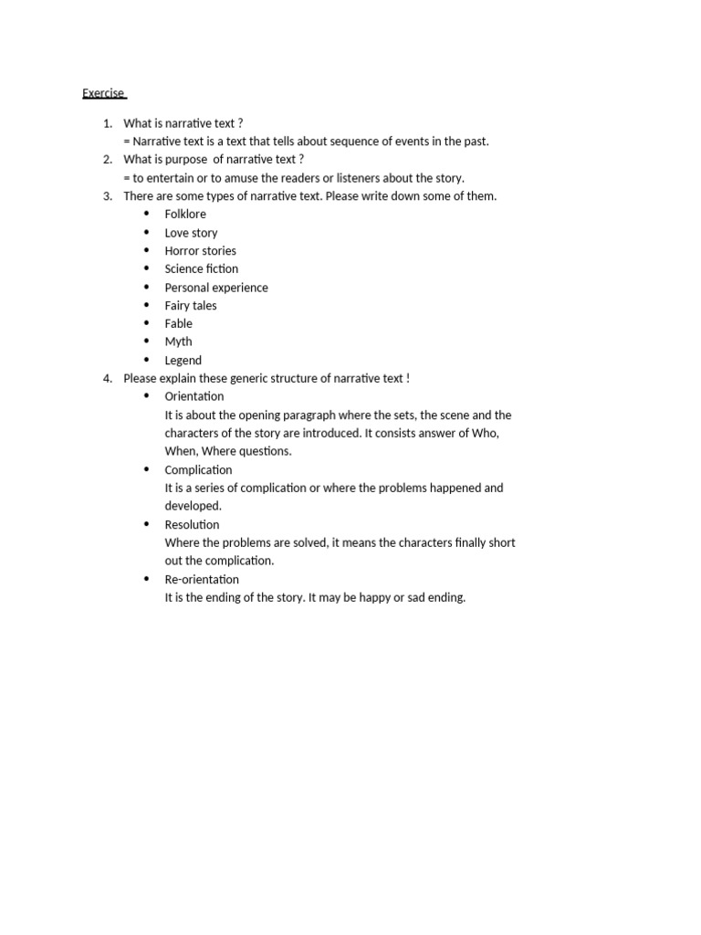Understanding Narrative Texts | PDF