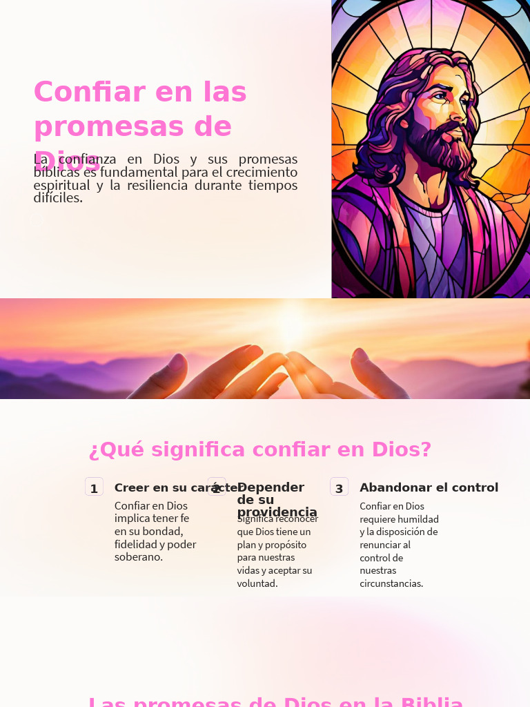 Confianza en las Promesas de Dios | PDF | Biblia | Dios