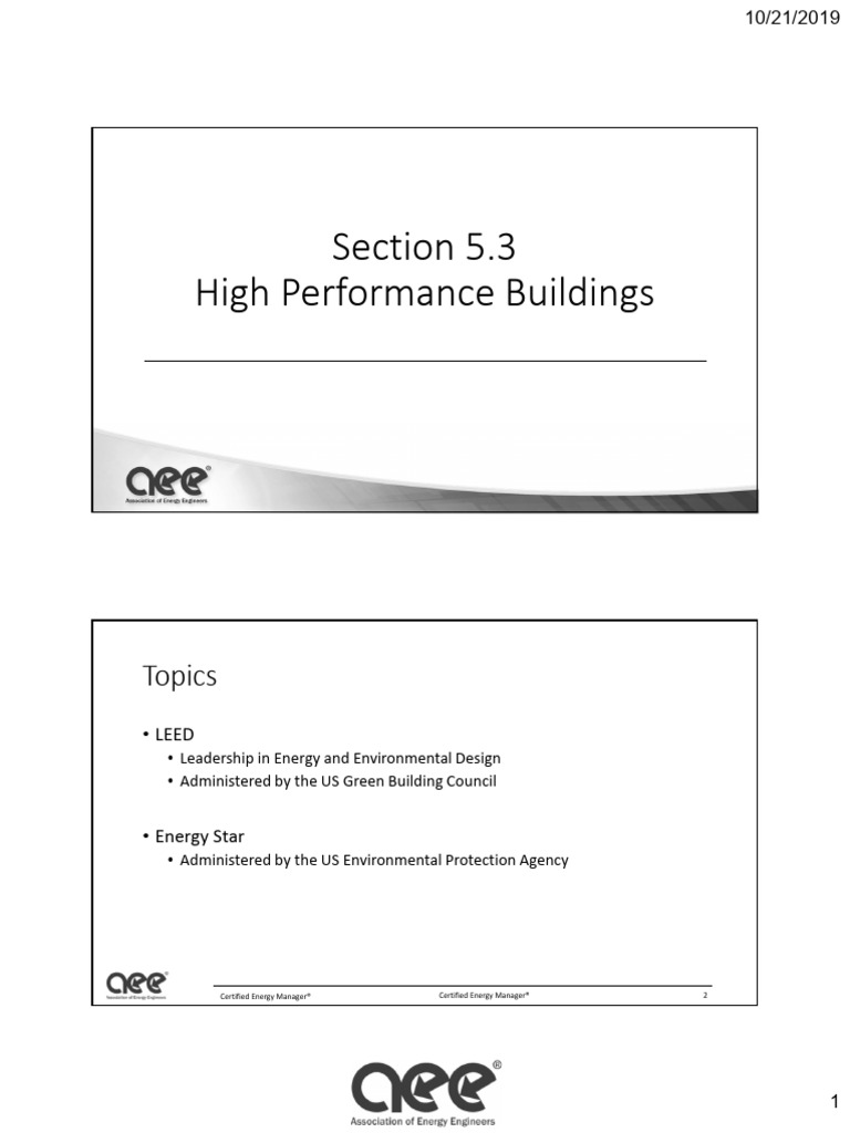 Basics 5-3 High Performance Green Buildings | PDF | Economies | Economy ...