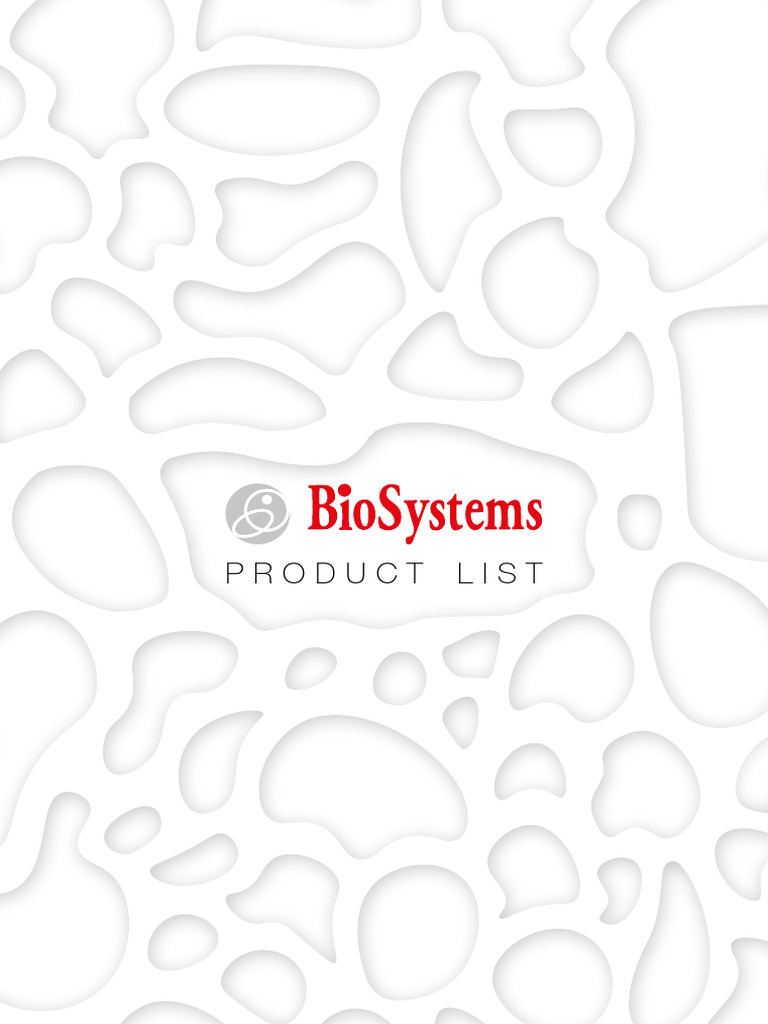 BioSystems Product List Overview | PDF | Lactate Dehydrogenase ...
