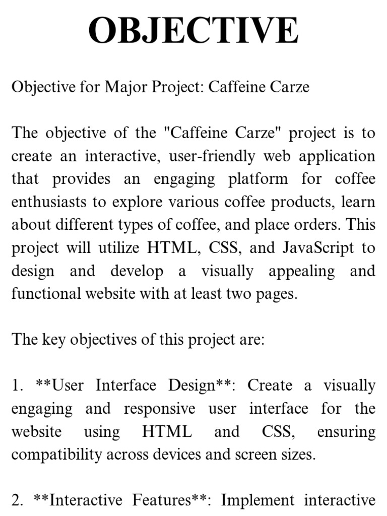Caffeine Carze: Interactive Coffee E-commerce Platform | PDF | World ...