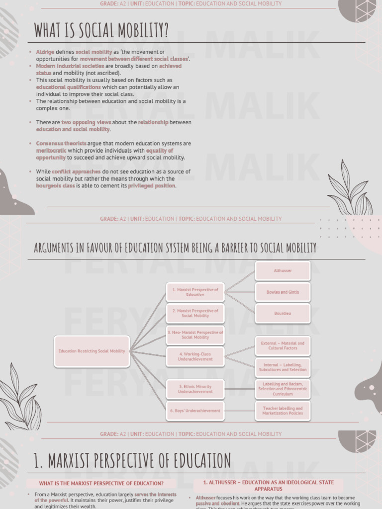 Education's Role in Social Mobility | PDF | Social Mobility | Political ...