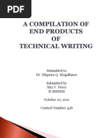 English Technical Writing Samples