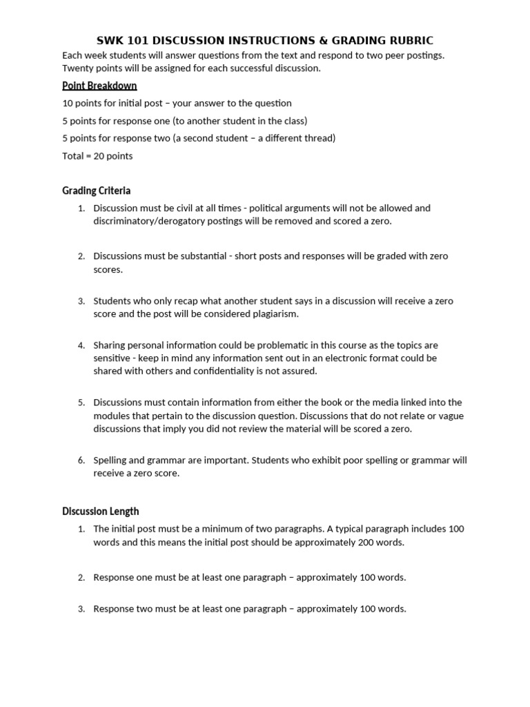 Swk 101 Discussion Instructions Pdf