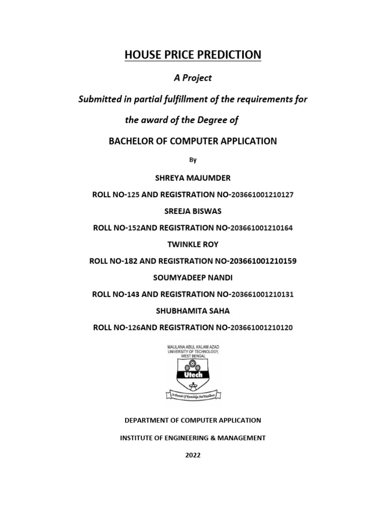 House Price Prediction Project | PDF | Support Vector Machine | Errors ...