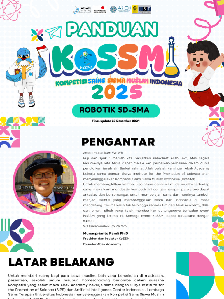 Kompetisi Robotik KoSSMI 2025 | PDF