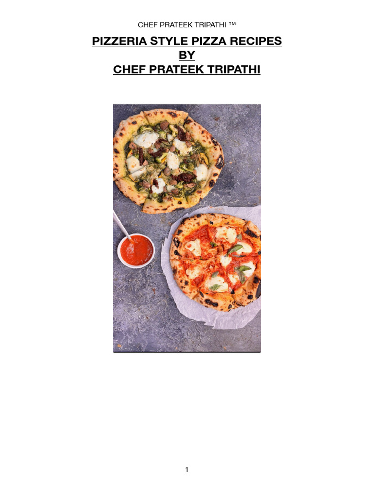 Pizzeria Style Pizza Recipes by Prateek | PDF | Pizza | Cuisine