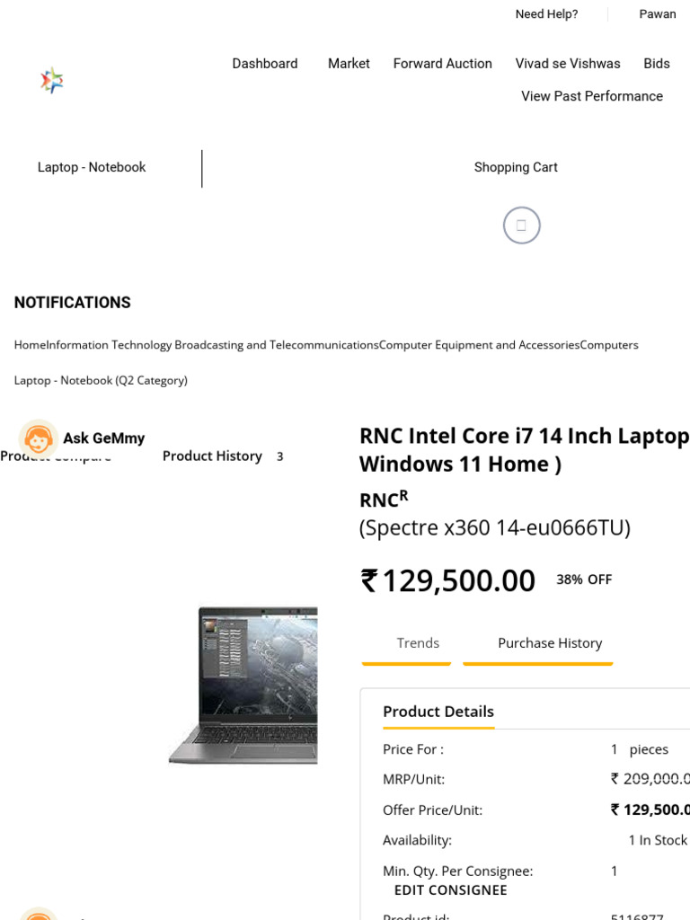 RNC Intel Core i7 Laptop Overview | PDF | Solid State Drive | Laptop