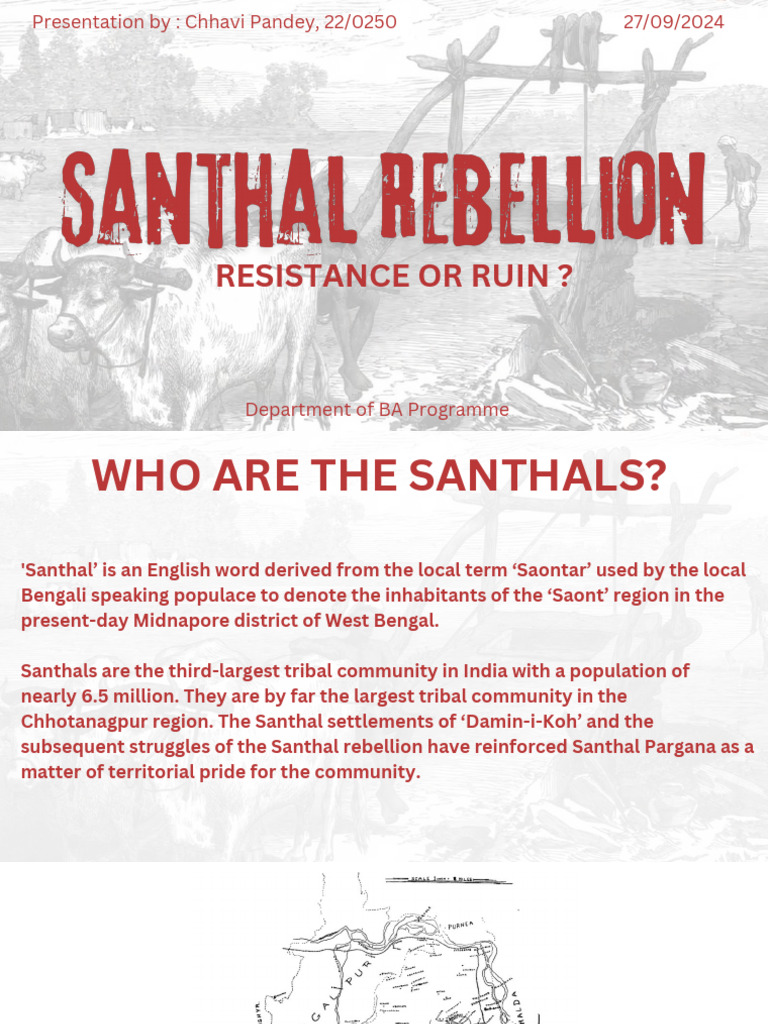 Santhal Rebellion - 20241009 - 134539 - 0000 | PDF | British Raj