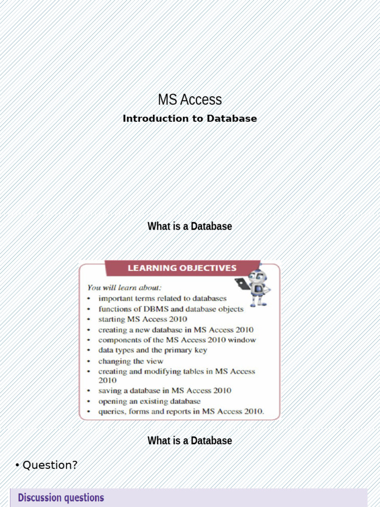 MS Access Database Fundamentals Guide | PDF | Databases | Microsoft Access