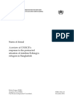 States of Denial: A Review of UNHCR's Response To The Protrated Situation of Stateless Rohingya Refugees in Bangladesh