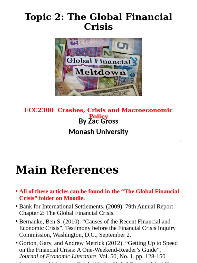 Global Financial Crisis Insights | PDF | Repurchase Agreement ...