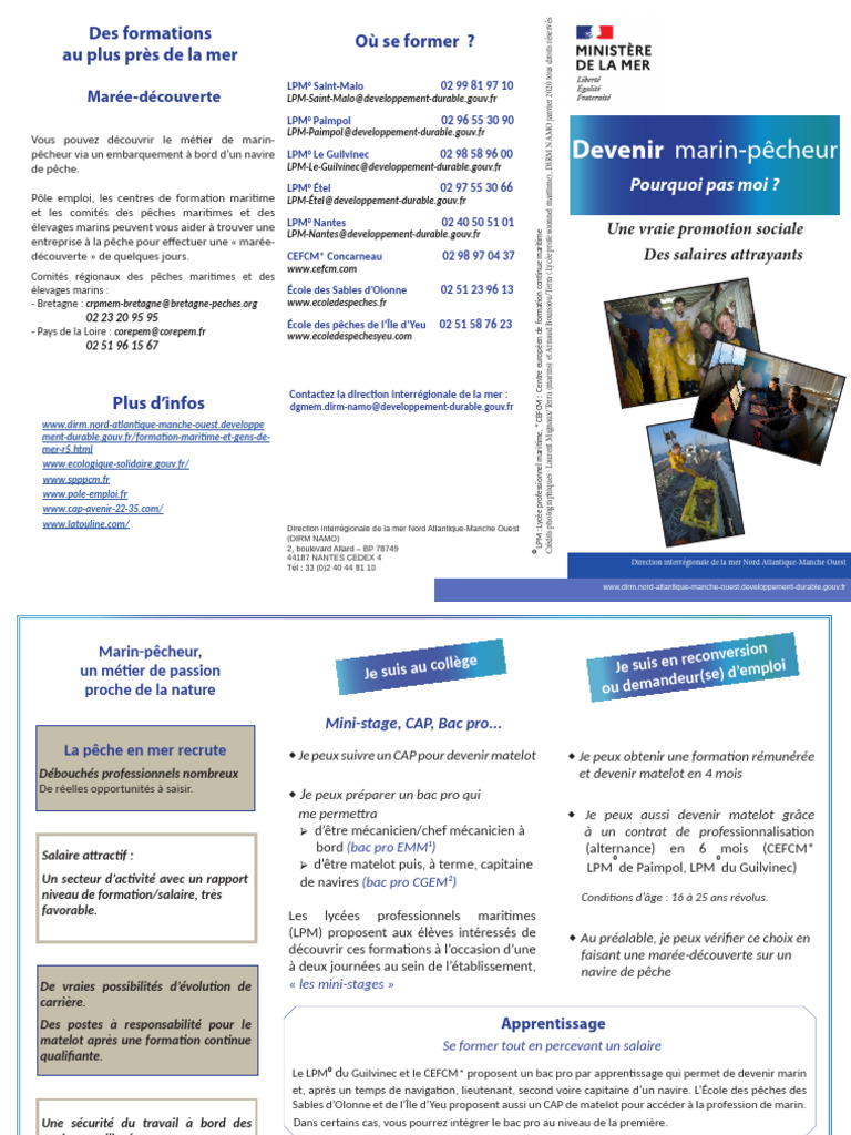 Formations pour devenir marinpêcheur PDF Marin (profession) — free download