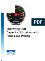 Improving CDN Capacity Utilization With Peak Load Pricing