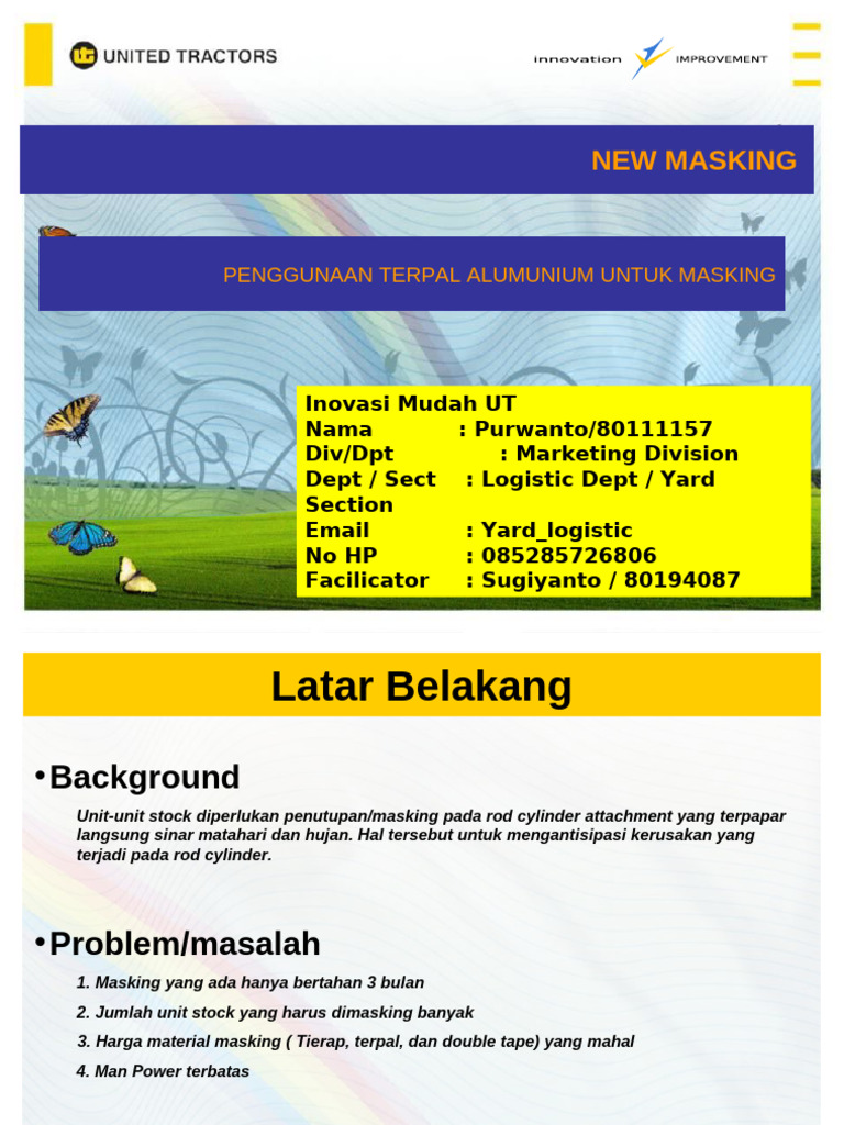 Inovasi Terpal Aluminium untuk Masking | PDF