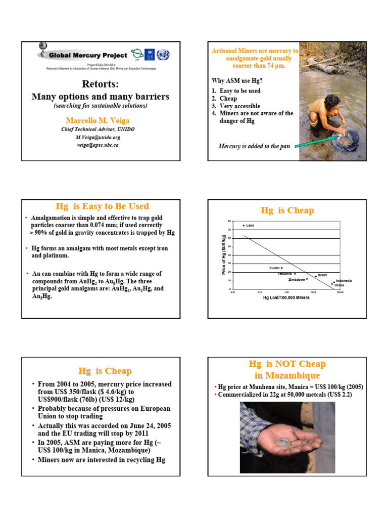 Mercury Retorts for Artisanal Mining | PDF | Mercury (Element) | Materials