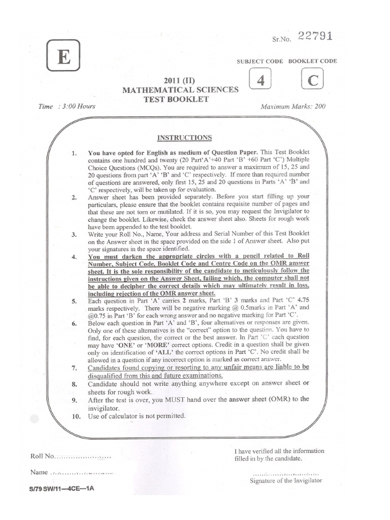 Dec 2011 Que Paper C | PDF