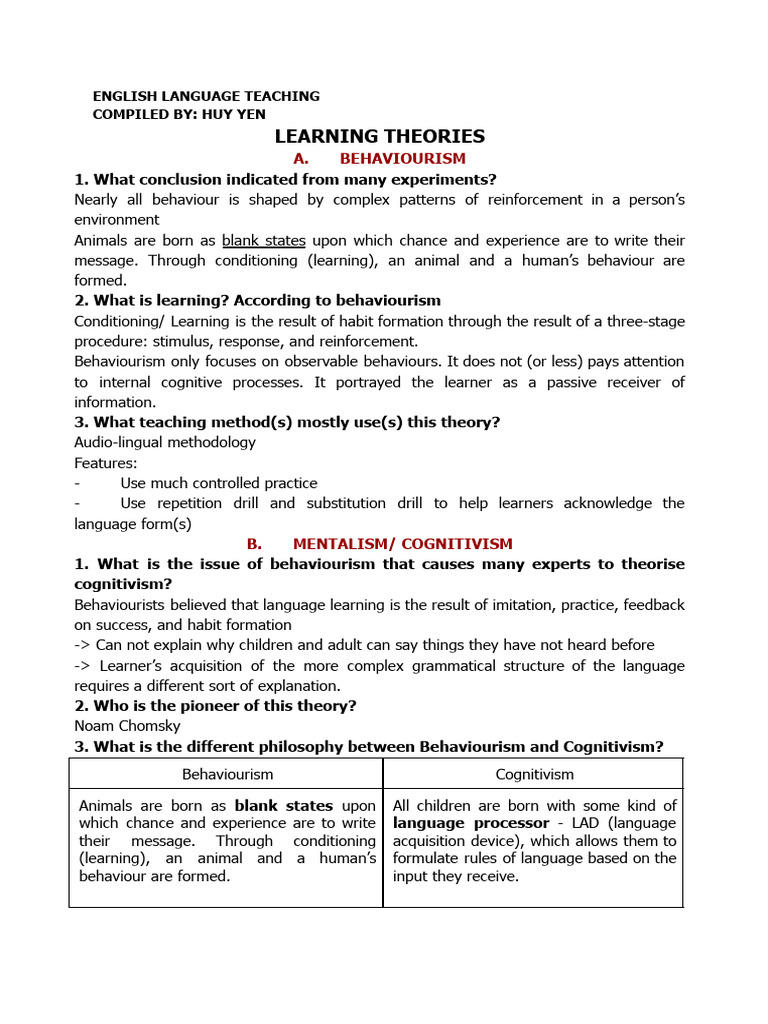 English Language Teaching | PDF | Constructivism (Philosophy Of ...