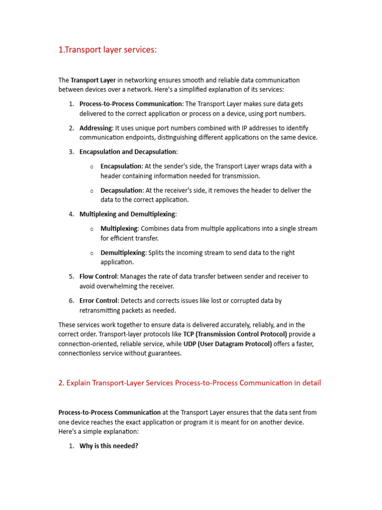 module 4 imp cn pdf | PDF | Transmission Control Protocol ...