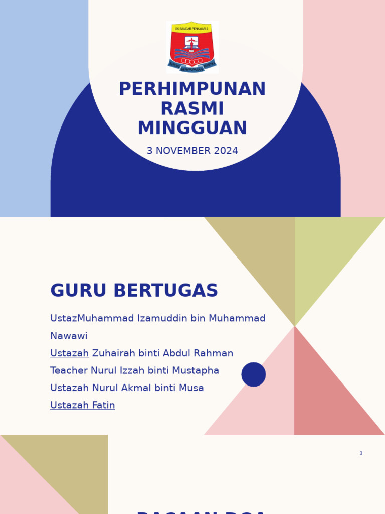 Perhimpunan Rasmi Mingguan | PDF