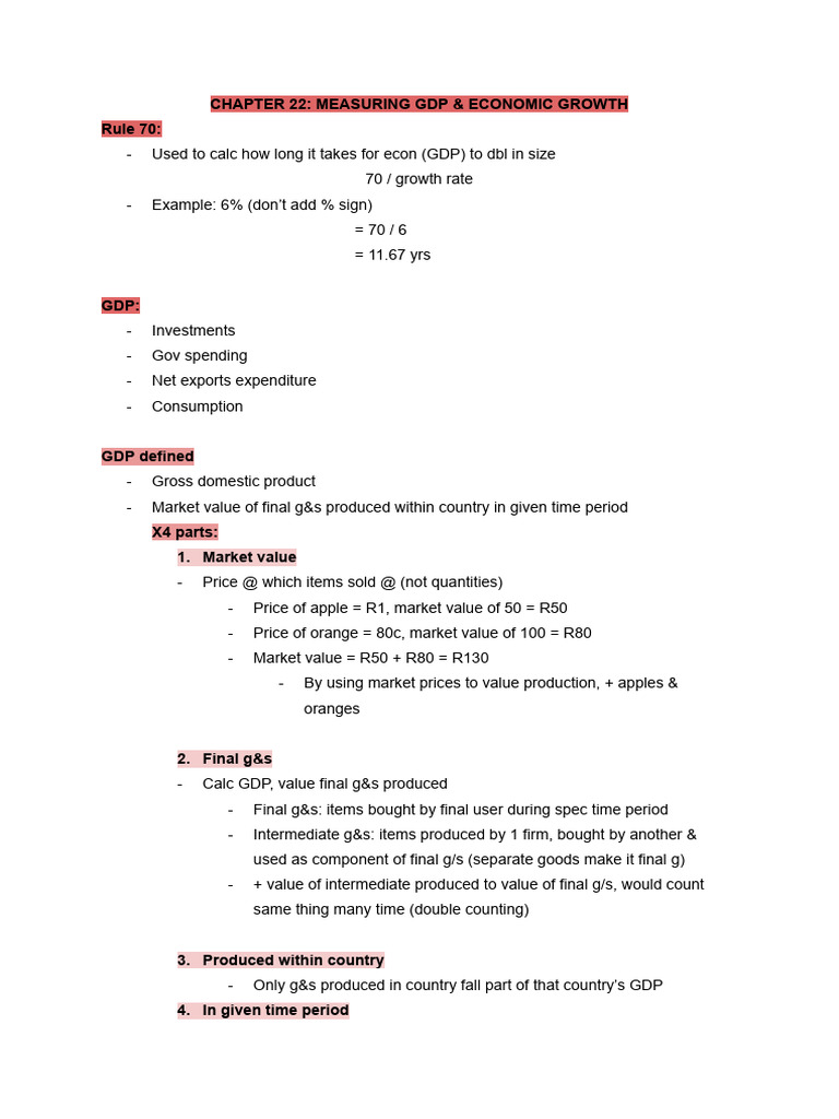Measuring GDP and Economic Growth | PDF | Gross Domestic Product | Income
