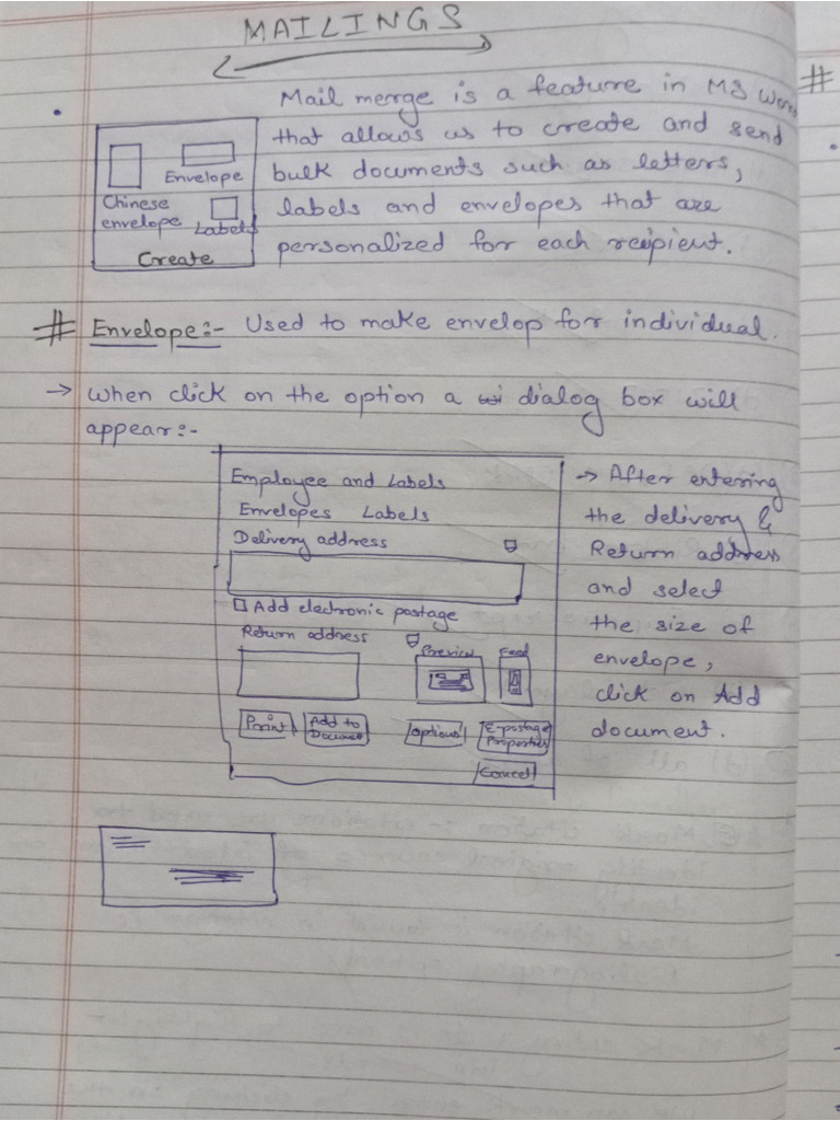 MS WORD NOTES MAILING | PDF