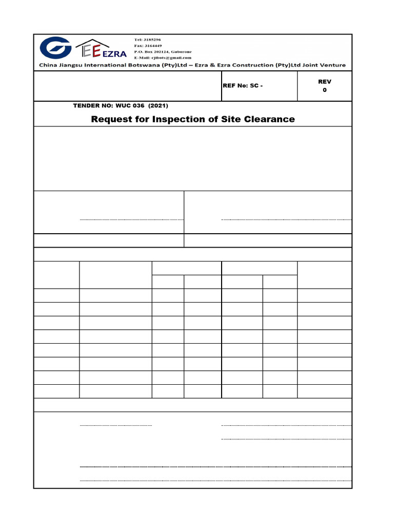 Rfi - SC | PDF