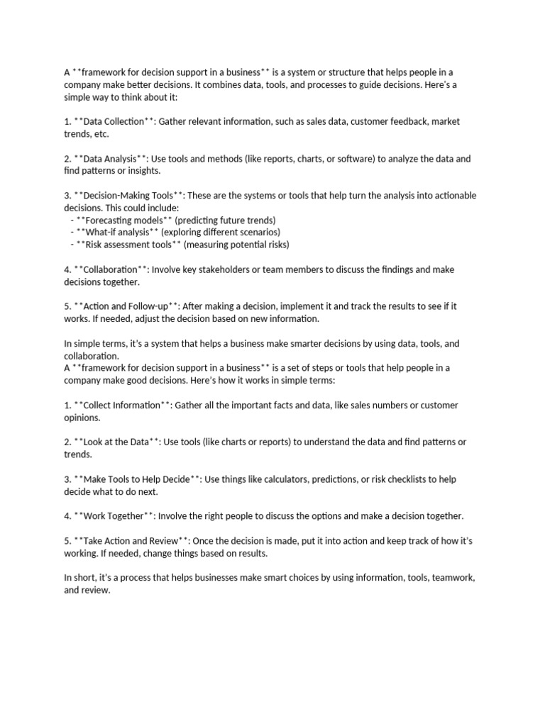 Decision making pdf forecasting information