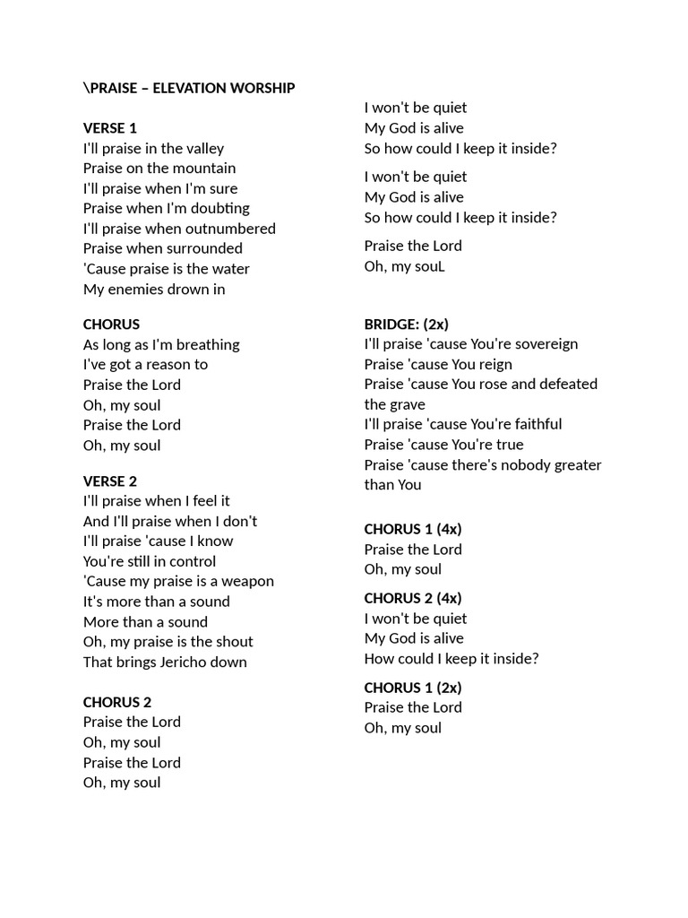 PRAISE | PDF