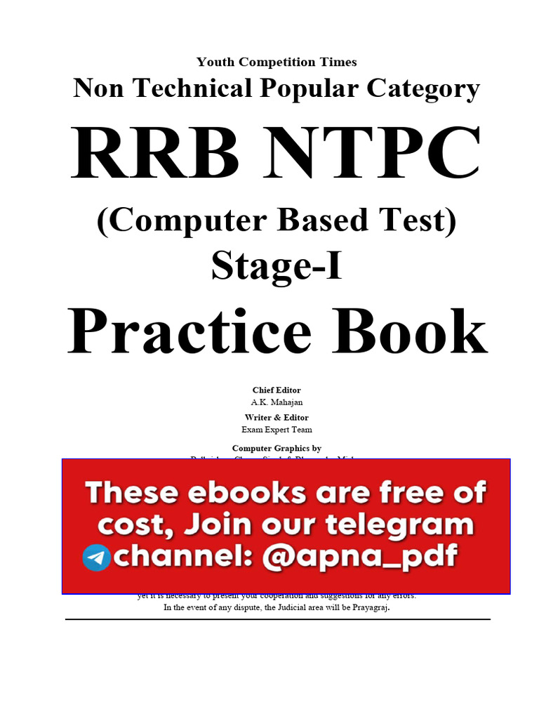 RRB NTPC CBT Stage-I Practice Book | PDF | Mean | Interest