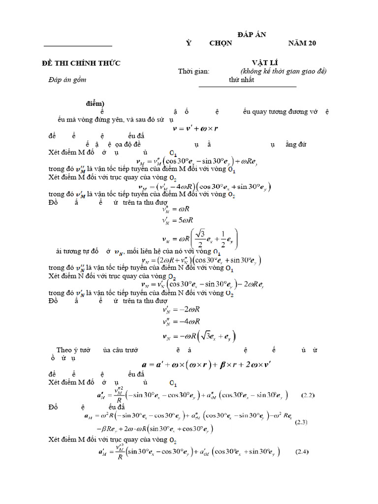 VPhO Mock Test 1solution | PDF