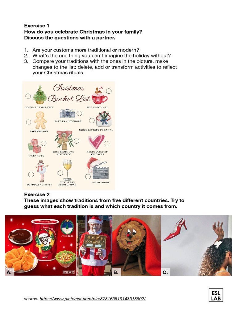 Christmas Traditions Around the World | PDF | Christmas | Pancake