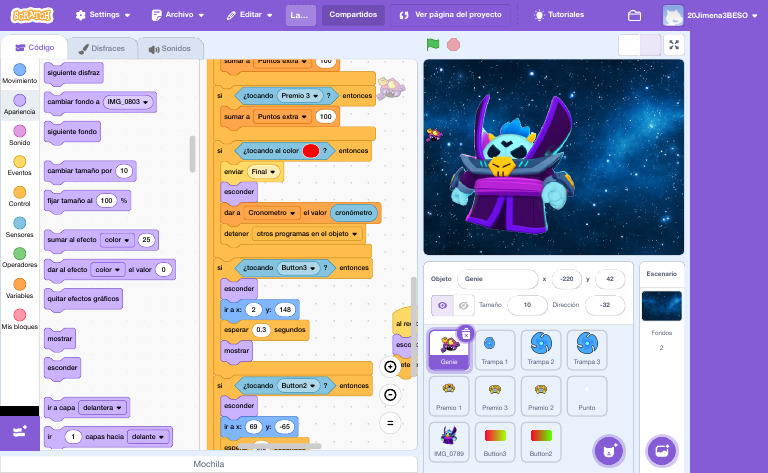 Código de Juego Interactivo en Scratch | PDF | Informática ...