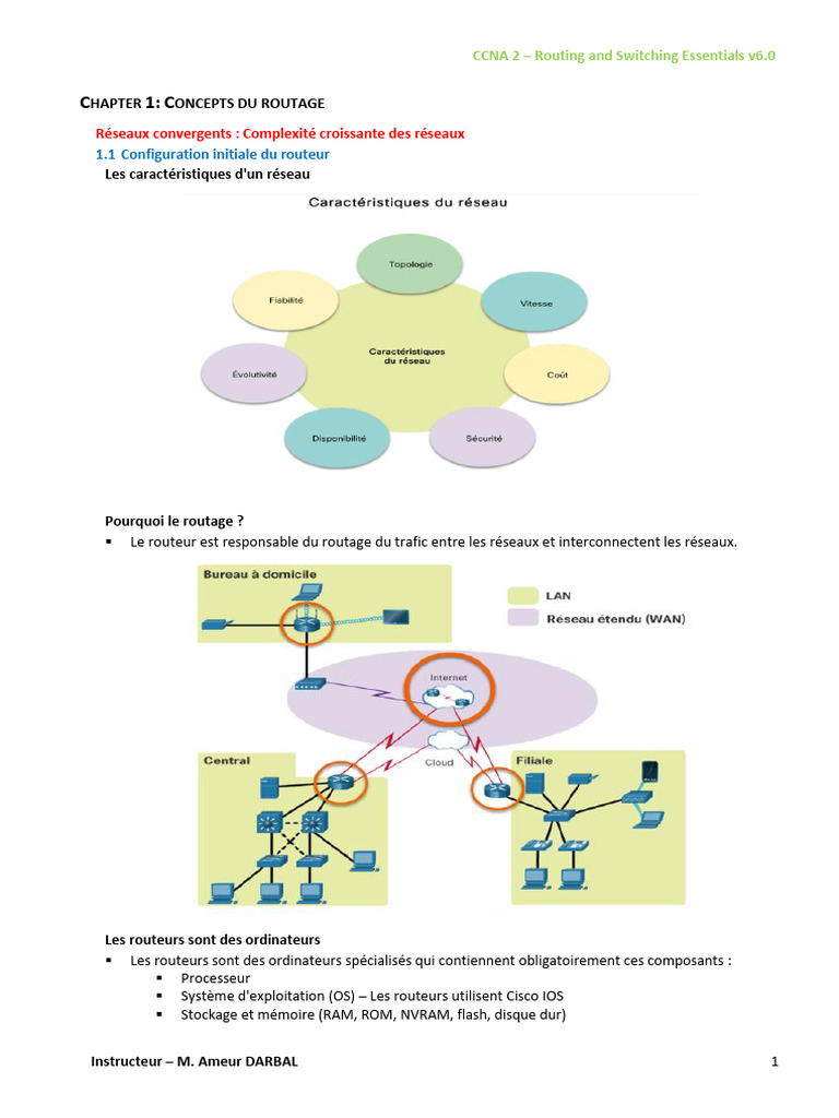 Concepts de routage CCNA 2 v6.0 | PDF | Adresse IP | Routage