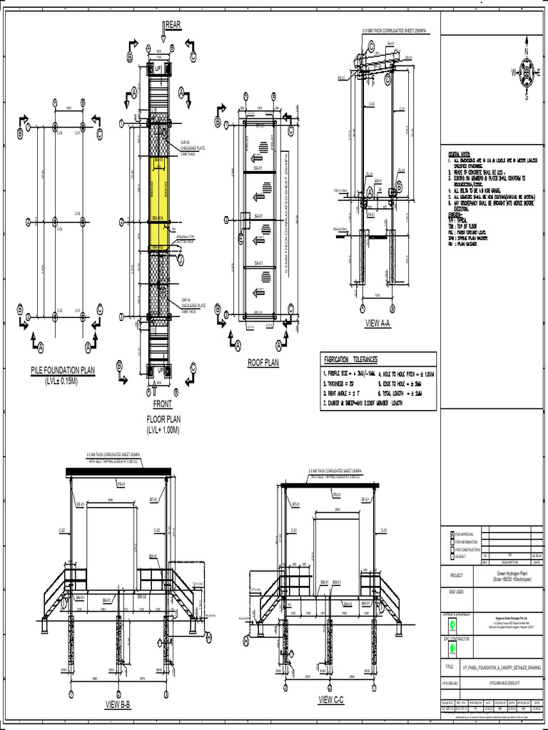 HT Panel Foundation Drawing | PDF