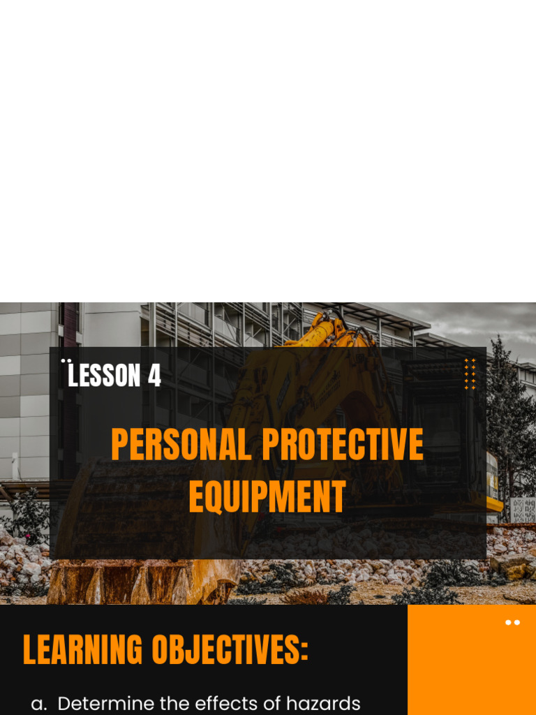 4Q+-+TLE+8+-+LESSON+5-+PERSONAL+PROTECTIVE+EQUIPMENT | PDF