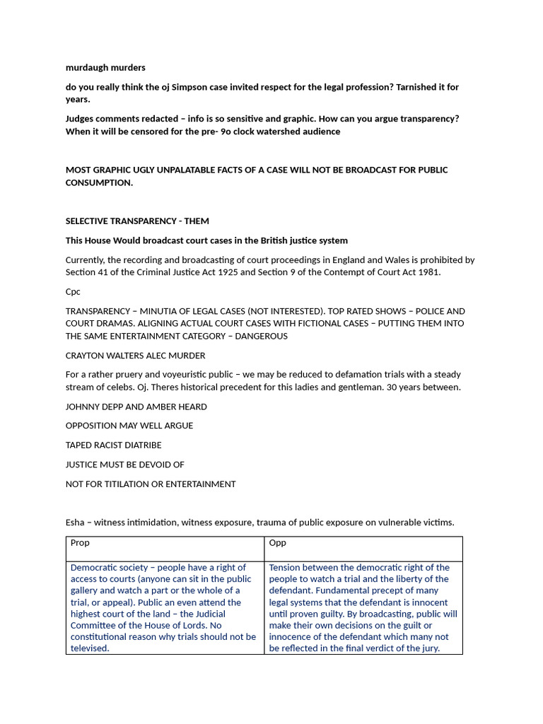 This House Would Broadcast Court Cases in The British Justice System ...