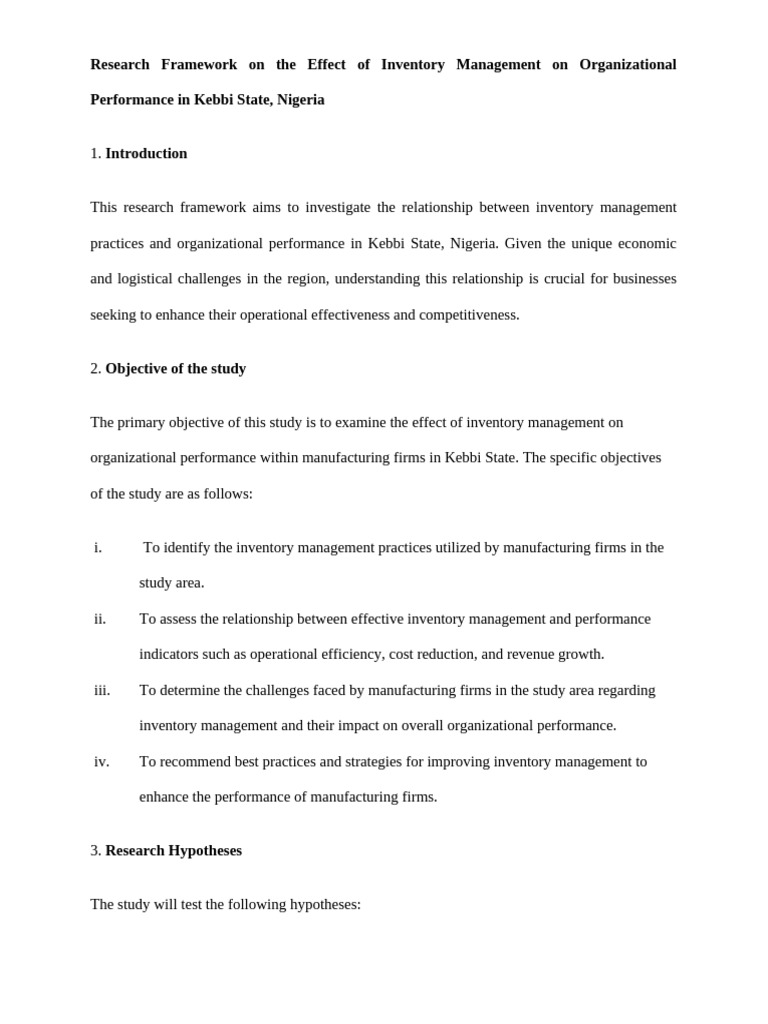 RESEARCH FRAME WORK WITH A DIAGRAME SHOWING HOW THE IVs CONNECTS WITH ...