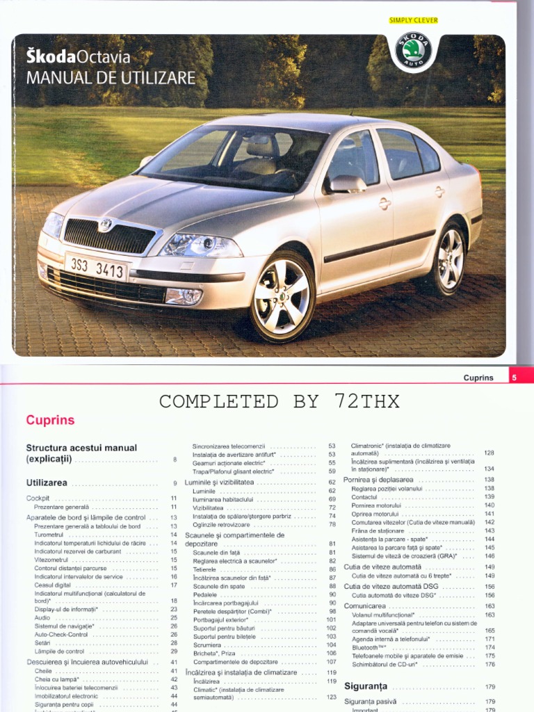 Manual.utilizare.skoda Octavia 2.Romana.by.Onlytheone