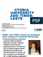 Victoria University and Timor-Leste