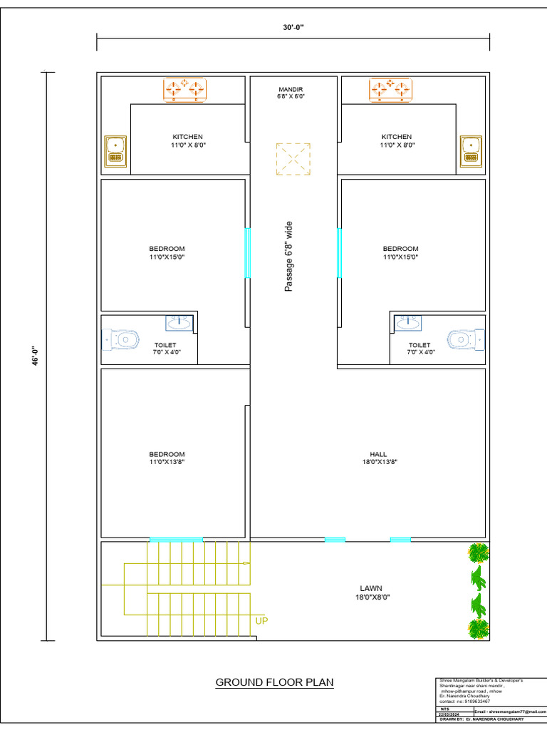 Ground Floor Plan Layout Details | PDF