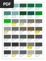 Munsell to RAL Color Conversion Guide | PDF | Grey | Green