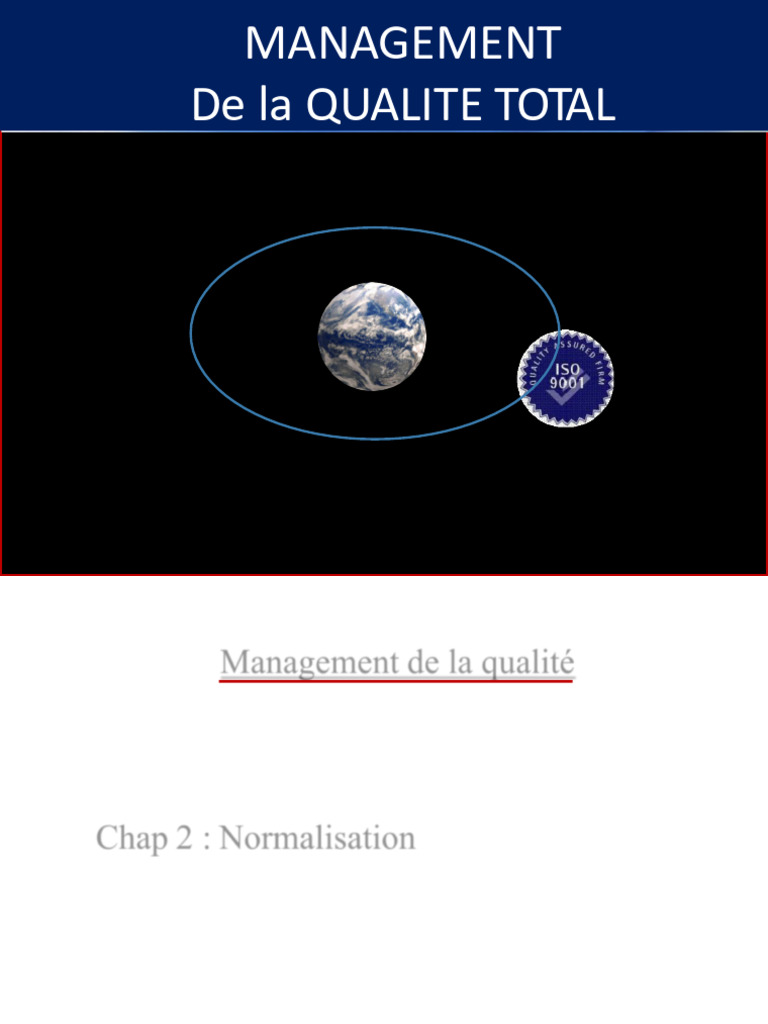Management de la Qualité Totale et Normes ISO | PDF | Management de la ...
